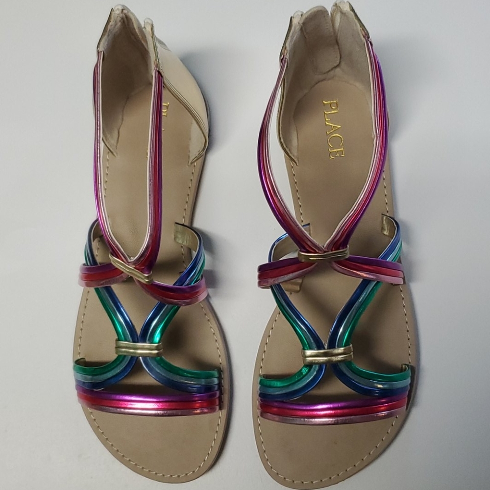 Big girls multicolor sandals